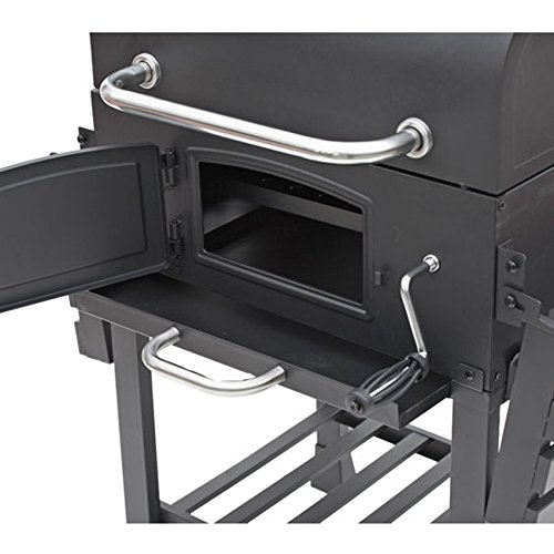 TAINO® XL Smoker BBQ GRILLWAGEN Holzkohle Grill Grillkamin Standgrill Räucherofen - 6