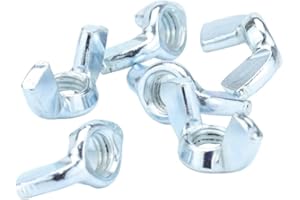 RC SCREWS M8 (8mm) Wing Nut - BZP Steel (Pack of 20)