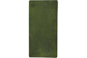 CHARLIE LONDON Leather Desk MAT-Waterproof Laptop MAT for Desk-1.1-1.8MM THICK-80X40 CM Topper-Travel Friendly Keyboard MATS for Desk in 4 Elegant Color (Green)