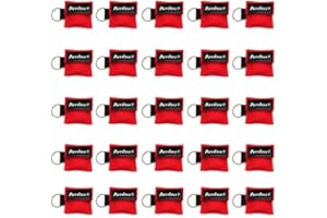 25x AMBU LifeKey Schlüsselanhänger Beatmungsmaske in rot