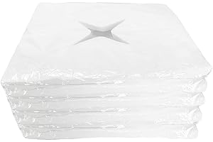 AMACOAM Fodera Monouso Premium Per Lettino Massaggio Cuscinetti Monouso Per Massaggi Viso Per Viso,Fessure Nasali,Massaggi Di Bellezza,Spa,Lettini Da Massaggio,Panche Da Massaggio,Lettini Da Terapia(100 Pz)