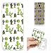 Produktbild Samsung Galaxy S8 Plus Hülle, E-Unicorn Handyhülle Samsung Galaxy S8 Plus Hülle Transparent mit Muster Kaktus Silikon Durchsichtig Tasche Ultra Slim Dünn TPU Bumper Schutzhülle Stoßfest Hochwertigem Zubehör Set Etui Schale Back Case Cover Rückseite