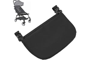 JONLAKI Kinderwagen Fußstütze, Kinderwagen Fußverlängerung Fußstütze Kinderwagen Zubehör 21CM Extend Board für Babyzen Yoya YOYO(Black)
