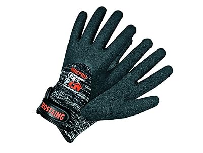 ROSTAING MACPRO/IT10 Gants Pro travaux Construction Résistant à la Coupure. Etanche 3/6, Noir, 10