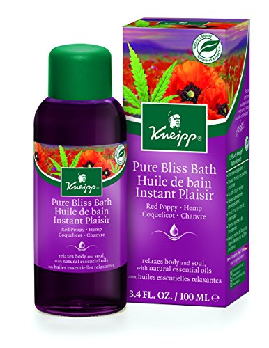 Kneipp PURE BLISS BATH With Natural Essential Oils RED POPPY & HEMP 100ml