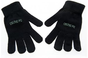 OFFICIAL CELTIC FC GIFTS Celtic FC Official Football Gift Junior Knitted Gloves - A Great Christmas/Birthday Gift Idea For Boys
