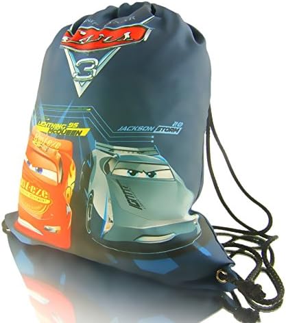 Disney original Cars 3 JACKSON STORM COLLECTION kids drawstring bag shoe bag backpack