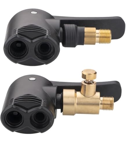 Adattatore Valvole Presta/Schrader Mobi Lock - Confezione 5 Pezzi + 10 Tappi, Ottone - Foto 2