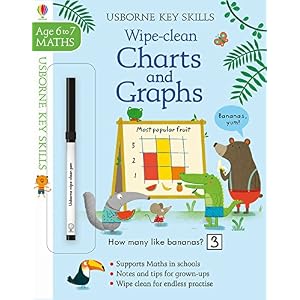 Wipe-Clean - Charts and Graphs - Key Skills - Age 6 to 7
