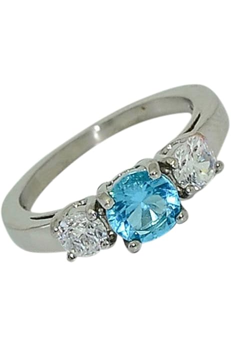 Birthstone Ring~December~Stainless 