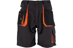 Stenso Kastor Short Cargo Homme - Haute Durabilité, Short de Travail Homme avec Poches Avant et Arrière, Taille Élastique