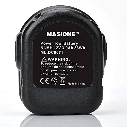 Masione Werkzeugakku DC9071 Akku Für 12V 3000mAh Dewalt DC Serien DE9037,DE9071,DE9072,DE9074,DE9075,DE9501 - 5