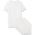 Amazon Essentials Men's Cotton Crew Neck Undershirts, Versatile Soft Basics, Pack of 6