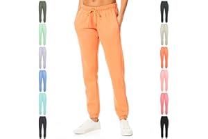 LIGHT & SHADE Light and Shade Damen Soft Touch Loungewear Jogginghose Jogger Jogginghose, Orange, XL
