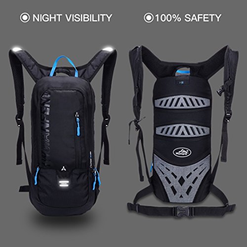 10L Kleiner Fahrradrucksack Trinkrucksack Wasserdicht Rucksäcke Reisetasche für Wandern, Klettern, Fahrradfahren, Fahrradrucksack. sowie Laufsport oder Camping Outdoor Sportrucksack Ultraleicht Fahrrad Rücksack von BLF - 5
