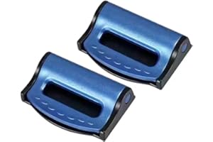 ‎MSAGKAH 2PCS Auto Sicherheitsgurt Versteller, Auto Sicherheitsgurt Clip für Erwachsene &Kinder, Schulter Nackenschutz Gurt Versteller (Blau)