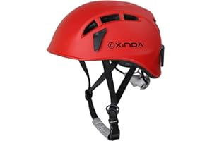 Heemtle Casque de sécurité Escalade dans Les Arbres Kayak de spéléologie Rappel de Casque de Sauvetage 5 Couleurs en Option (Ajustable: 52-62CM)