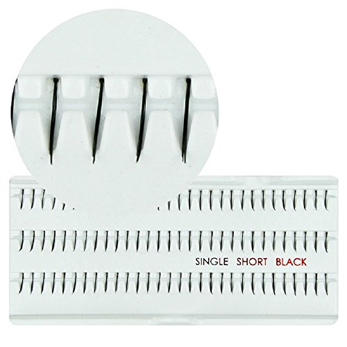 Red Cherry – Einzelwimpern Single short black ca. 8mm in schwarz - 3