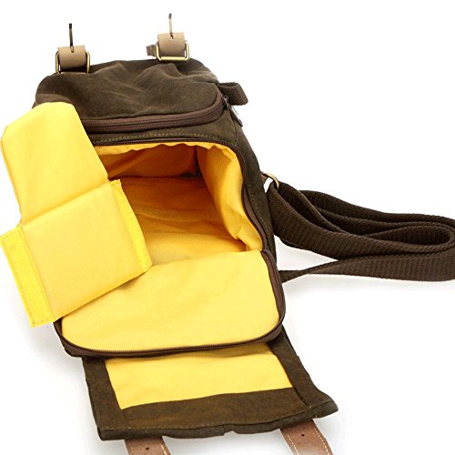 Caden N1 Appareil Photo Num  rique sac    dos   toile imperm  able   Sac    bandouli  re Vintage   sac d   paule   cam  ra bag pour Nikon Sony Canon DSLR