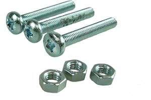 LEISURE MART Pack of 3 Tow Bar 7 Pin and 13 Pin Towing Electrics Socket M5 Fixing Bolts LMX3173