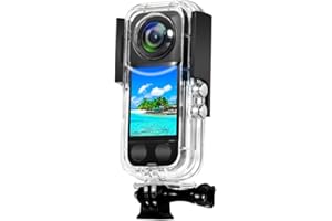 DXHBC Dexian Action Caméra Boîtier étanche pour Insta360 X3, 40M/131FT Boîtier de plongée sous-marine pour appareil photo panoramique Insta360 ONE X3