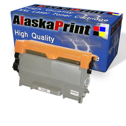 Alaskaprint Premium kompatible Toner als Ersatz für Brother TN-2220 Brother TN2220 TN 2220 / Brother TN-2210 / Brother TN-2010 Brother TN2010 Brother HL2220 HL 2220 XL HL-2240 HL-2240D HL-2240L HL-2250 (Schwarz)