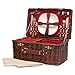 Produktbild Redgrave Picknickkorb – Luxuriöser, dunkler Weidenkorb für Picknick mit 4 Personen, mit integriertem Kühlfach und Zubehör, Geschenkidee für Valentinstag, Geburtstag, Herren, Vater, Sie, Ihn, Mutter, als Dankeschön, zum Hochzeitstag, zur Verlobung, zum 18., 21., 30., 40., 50., 60., 70., 80., 90.