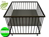Laufgitter dunkelbraun 100x100 Buche