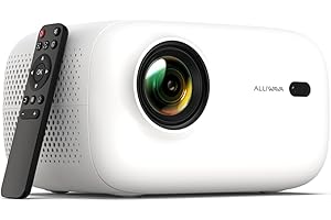 ‎ALLIWAVA Beamer, 4K Mini Beamer mit Wifi6 Bluetooth, FHD 1080P 18000 Lumen Portable Beamer Unterstützung Elektrischer Fokus & Auto Vertikaler Keystone, PR550 Projektor Heimkino Kompatibel mit Fire Stick,Laptop
