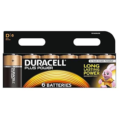 Duracell Plus Power Piles Alcalines type D Pack de 6