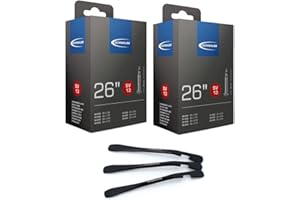 MSZWEIRAD Schwalbe SV13 - Set di 2 tubi flessibili per bicicletta, 40/62-559, 40 mm, 26 pollici (40/62-559), con 3 leve per pneumatici