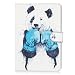 Produktbild iPad Mini 5 Hülle, iPad Mini 5 Schutzhülle, iPad Mini 5 coverAlfort Lederhülle Flip Cover PU Leder + PC Hülle Magnetverschluss Flip Case Ledercase Handytasche mit Standfunktion (Panda)