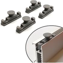 Lot De 2 Capuchons Gris De Rechange Pour Rails Rideaux IKEA KVARTAL 3 Voies - Finitions Parfaites Et Compatibles