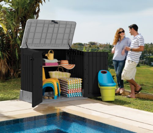 Mülltonnenbox von Keter Store it Out Midi, Schwarz, 845L - 2