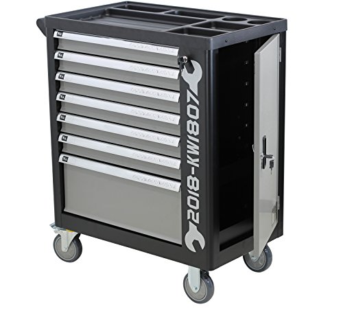 XXL Special Edition Werkstattwagen Werkzeugwagen grau – 6 von 7 Schubladen gefüllt mit Werkzeug – rollbar - 2