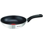 Tefal Comfort Max Frying Pan 20 cm, Stainless Steel | 20 cm Frying Pan, Non-Stick Coating, Thermo-Spot, Resistant and Durable