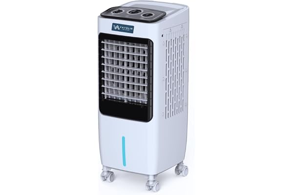 VAYOLIN 14L evaporative portable Mini Air Cooler Small & Powerful with 24 Ft Air Throw, 90W, Ice Chamber, Auto Swing, 3-Side Honeycomb Pads, Air Cooler for Room Cooling up to 3500 m /hr