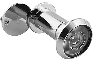 FUNNYTEK Door Viewer, Solid Brass 220 Degree Peephole, Wide Angle Door Spy Hole, Security Spy Hole for Front Door, Peep Holes for 35-60mm Thick Doors Peephole, Peep Hole, Door Spyhole for Safety,Silver