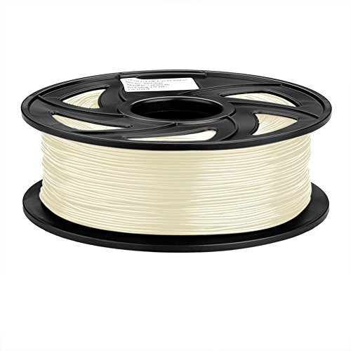SIENOC 1 Packung 3D Drucker PLA 1.75mm Printer Filament – Mit Spule 1kg (Transparent) - 2