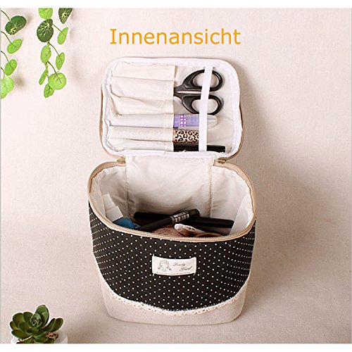 Kosmetiktasche aus Segeltuch Canvas (Rot) - 2