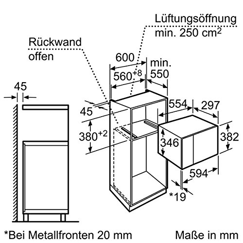 Neff HWE 1160 N Mikrowelle / 800 W / 20 L Garraum / Automatikprogramme / edelstahl - 6