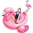 Toy Imagine Giant Inflatable Flamingo Swimming Pool Float for Adults & Kids in Adorable Pink Colour | Ride-On Air Swimming Pool Mattress | Flamingo Pool/Tube Float for Swimming Pool.