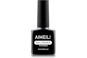 AIMEILI Nail Primer Semi Permanent Nail Prep Bond Primer Air Dry Gel Équilibrant Vernis à Ongles Primer 10ml