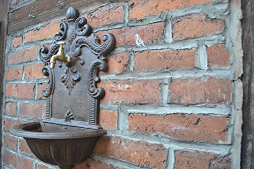 Wandbrunnen,Brunnen im Grüderzeit-Stil aus Gusseisen antikbraun patiniert NEU !! - 6
