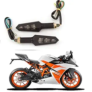 RWT Bike Indicator Front, Rear, Side LED Indicator Light Suitable KTM RC 200 - Amber