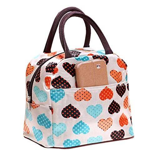 Koly Portable insulated Picnic Lunch Bag Tote Zipper Organizer Lunch Storages