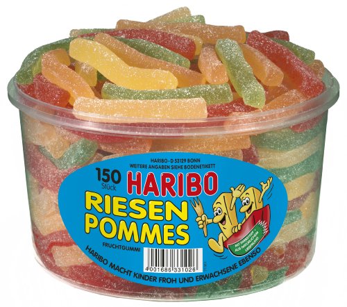 Haribo Riesen Pommes, 1er Pack (1 x 1.2 kg Dose) Haribo Riesen Pommes, 1er Pack (1 x 1.2 kg Dose)