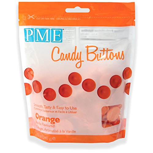 Botones de Caramelo en Naranja PME 340 g