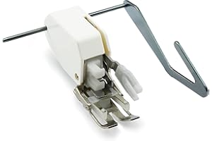 Wide Walking Foot w/Guide Bar Dual Even Feed Sewing Machine Foot | Low Shank Snap-On | Can Be Used for Brother, Singer, Janome, Babylock, Kenmore, juki, New Home, Elna and Simplicity | by UMTMedia®