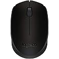 Logitech B170 Wireless Mouse, 2.4 GHz with USB Nano Receiver, Optical Tracking, 12-Months Battery Life, Ambidextrous, PC/Mac/